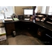 Granite Oak  Reception Desk Suite + 9' Credenza